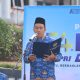 Upacara HUT KORPRI ke-54 di Lapas Batulicin diikuti petugas dan warga binaan.
