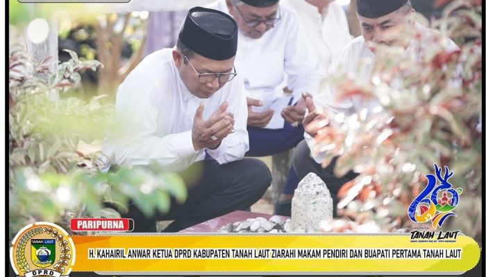 Ketua DPRD Tanah Laut Ziarah ke Makam Pendiri Kabupaten