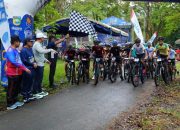 Bupati Tanah Laut Lepas Peserta Gowes Wisata di Air Terjun Bajuin