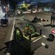 Kecelakaan pemotor menabrak gerobak dorong akibat terobos lampu merah di Ringroad Selatan Bantul
