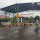 Pintu masuk parkir elektronik RSUD H. Boejasin Pelaihari dengan sistem tarif baru bagi pasien dan pendamping