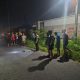 Lokasi kecelakaan di Jalan Sukun Bantul dengan petugas kepolisian mengamankan area.