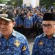 Bupati Pulang Pisau Ahmad Rifa’i memimpin apel gabungan ASN Pemkab Pulang Pisau akhir tahun 2025