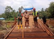 Jembatan dan Jalan Desa Anjir Kalampan Sedang Direkonstruksi, Warga Apresiasi Bupati Kapuas