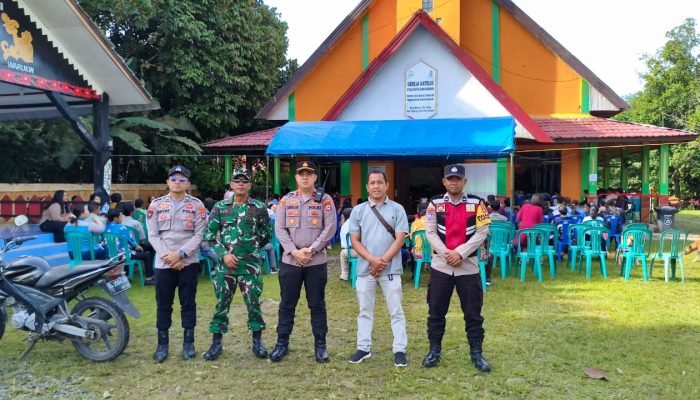 Natal 2025 di Tabalong Berlangsung Aman dan Damai, Polres Hadir Amankan Ibadah Umat Kristiani