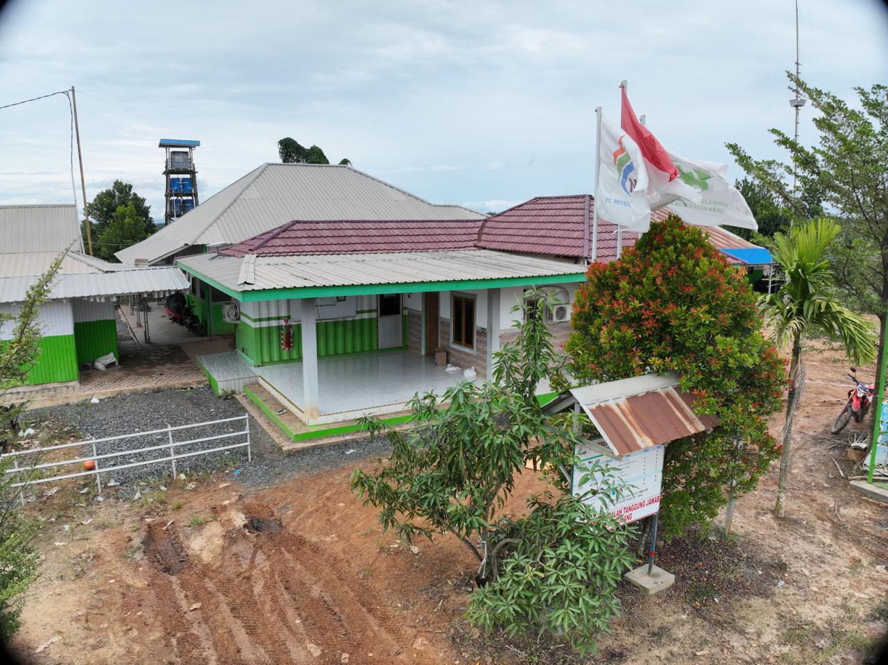 Kantor PT MJAB, perusahaan tambang di Satui, Kalimantan Selatan.