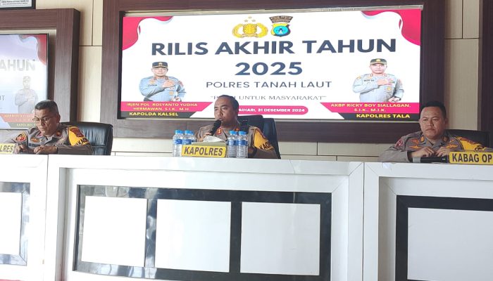 Kamtibmas Tanah Laut Kondusif, Kasus Tindak Pidana Naik Tipis Sepanjang 2025