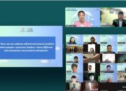 Suasana forum virtual HWPL dan IPYG tentang kepemimpinan etis lintas agama.