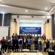 Foto pengurus FKP Kalsel 2025 berfoto bersama setelah pelantikan di Banjarmasin.