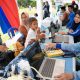 Pelayanan publik dan stand UMKM pada Aksi Sinergitas Merah Putih di Kecamatan Teluk Kepayang