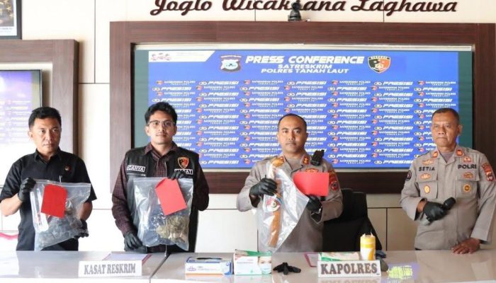 Polres Tanah Laut Ungkap Kasus Pembunuhan di Bati-Bati