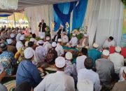 Ribuan jamaah menghadiri peringatan Isra Mi’raj dan Haul Guru Sekumpul ke-21 di Majelis Thoha 77 Barito Kuala Kalimantan Selatan