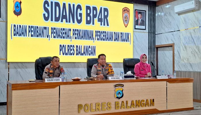 Kapolres Balangan Pimpin Sidang BP4R bagi Dua Personel Jelang Pernikahan