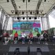 Pengunjung menikmati MyPertamina WikenFEST di Area Parkir Rita Supermall Tegal