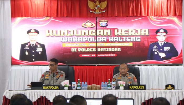Wakapolda Kalteng Kunjungi Polres Katingan, Tekankan Deteksi Dini Kejahatan dan Peningkatan Pelayanan Publik