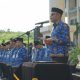Wakil Bupati Kotabaru memimpin Apel Kesadaran Nasional 2026 bersama ASN di halaman Kantor Bupati Kotabaru.