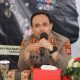 Kapolres Bantul AKBP Bayu Puji Hariyanto menyampaikan keterangan terkait Operasi Keselamatan Progo 2026 di Bantul