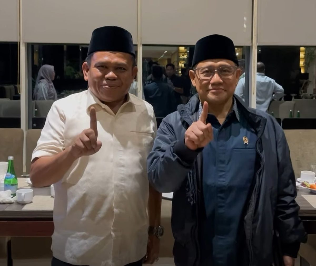 Kedatangan Menko Pemberdayaan Masyarakat Muhaimin Iskandar di Bandara Syamsudin Noor, Banjarbaru, Kalimantan Selatan.