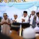 Bupati Tanah Bumbu Andi Rudi Latif bersama unsur Forkopimda mengikuti doa bersama dalam peringatan Isra Mi’raj Nabi Muhammad SAW di Masjid Agung Nurussalam Batulicin.