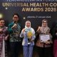 Sekda Tanah Bumbu menerima UHC Award 2026 kategori Madya atas capaian cakupan JKN 100 persen