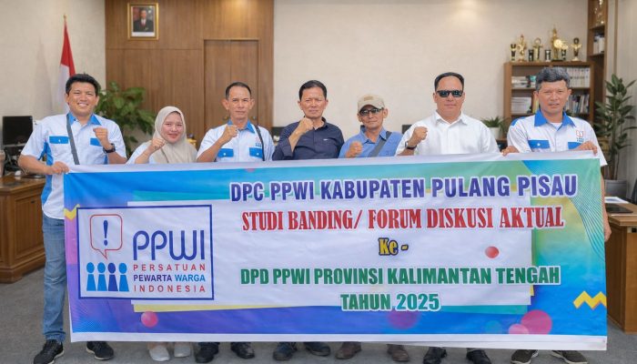 PPWI Pulang Pisau Kaji Banding ke DPD Kalteng, Perkuat SDM Pewarta Warga