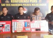 Satnarkoba Polres Majalengka Tangkap Empat Tersangka dalam Sepekan