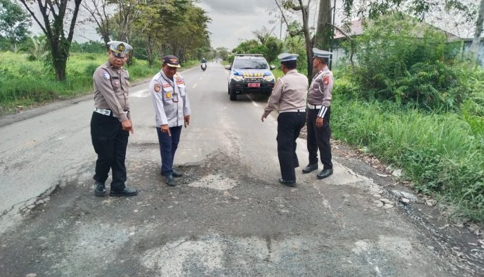 Operasi Keselamatan Telabang 2026, Polisi Tinjau Prasarana Jalan di Palangka Raya