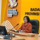 Kepala BPS Kalimantan Tengah Agnes Widiastuti memaparkan data pertumbuhan ekonomi dan penurunan angka kemiskinan dalam konferensi pers di Palangka Raya.