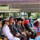Forkopimda, TNI, Polri, dan pejabat daerah mengikuti upacara Hari Pahlawan ke-80 di Kabupaten Tanah Bumbu, Kalimantan Selatan.