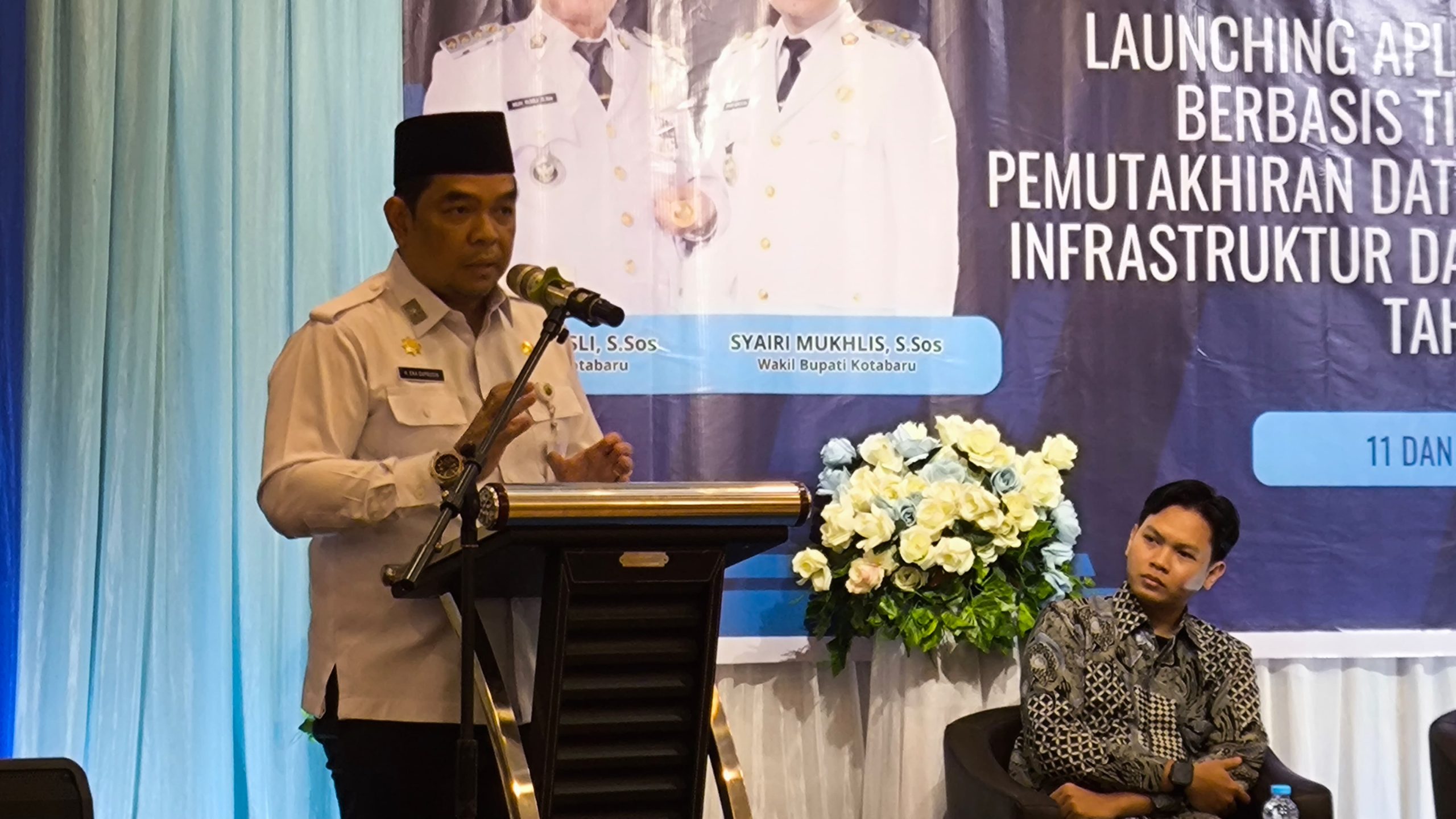 Peluncuran Aplikasi E-Hebat oleh Pemerintah Kabupaten Kotabaru di Ballroom Hotel Grand Surya, dihadiri jajaran SKPD dan Inspektorat untuk percepatan penyelesaian rekomendasi BPK dan lembaga pengawasan lainnya.