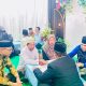 Suasana prosesi akad nikah dalam kegiatan nikah massal Pemkab Kotabaru di Desa Sampanahan sebagai bagian program peningkatan kualitas dan legalitas keluarga
