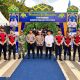 Petugas TNI-Polri dan pemerintah daerah melakukan pengamanan di area pembukaan Pasar Ramadan Tabalong 2026 di Taman Giat Kota Tanjung.