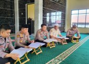 Polres HSU Jalani Tadarus Al-Qur’an Virtual dengan Mabes Polri, Penguatan Spiritual Personel Digencarkan