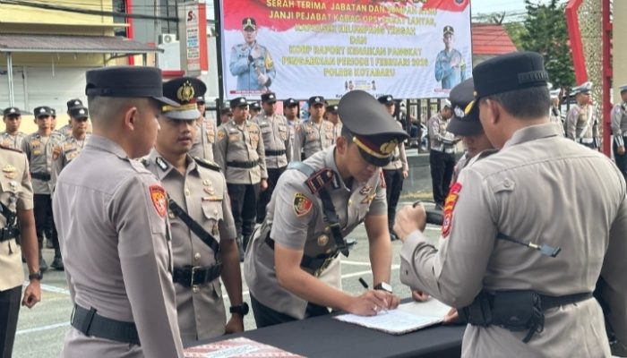 Korps Raport dan Sertijab Digelar, Polres Kotabaru Rotasi Sejumlah Pejabat Utama