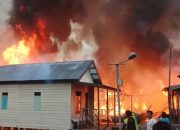 Update Kebakaran Mendawai Palangka Raya: 10 Rumah Ludes, 1 Warga Alami Luka Bakar