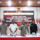 Konferensi pers Polres Tabalong terkait pengungkapan peredaran narkotika jenis sabu dengan barang bukti yang diamankan di Kalimantan Selatan.