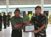 Dandim 1016 Palangka Raya Pimpin Wisuda Purna Tugas Peltu Didik Kristiawan