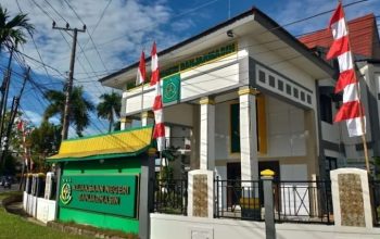 Kantor Kejaksaan Negeri Banjarmasin yang menangani pelimpahan perkara kasus pemerkosaan anak setelah berkas dinyatakan lengkap atau P21.