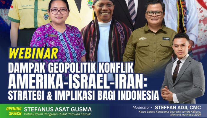 Pemuda Katolik Kalteng Soroti Dampak Konflik Amerika–Israel–Iran bagi Indonesia