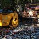 Pemusnahan 1.659 botol minuman keras hasil Operasi Pekat Semeru 2026 oleh Polres Malang di Pendopo Kabupaten Malang.