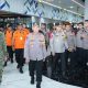 Panglima TNI Agus Subiyanto dan Kapolri Listyo Sigit Prabowo meninjau kesiapan arus mudik di Pelabuhan Merak.