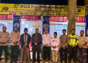 Pantau Arus Mudik 2026, Pj Bupati HSU Tinjau Pospam Ketupat Intan di Taman Junjung Buih