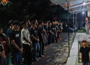 Puluhan pelajar diamankan polisi di Polsek Ngaglik Sleman setelah melakukan konvoi motor ugal-ugalan di jalan raya.