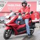 Seorang petugas motorist Pertamina menggunakan sepeda motor membawa BBM untuk layanan darurat di jalur mudik Lebaran
