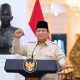 Presiden Prabowo Subianto berpidato dalam acara kenegaraan di Istana Negara Jakarta.