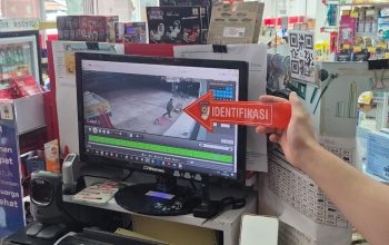 Rekaman CCTV yang digunakan polisi untuk mengidentifikasi pelaku perampokan di Alfamart Palangka Raya.