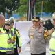 Wakapolda DIY bersama petugas kepolisian mengecek kesiapan pengamanan arus balik dan jalur tol di Yogyakarta