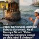 Tiang pancang Jembatan Suramadu yang berkarat akibat hilangnya pelindung besi berpotensi membahayakan struktur jembatan