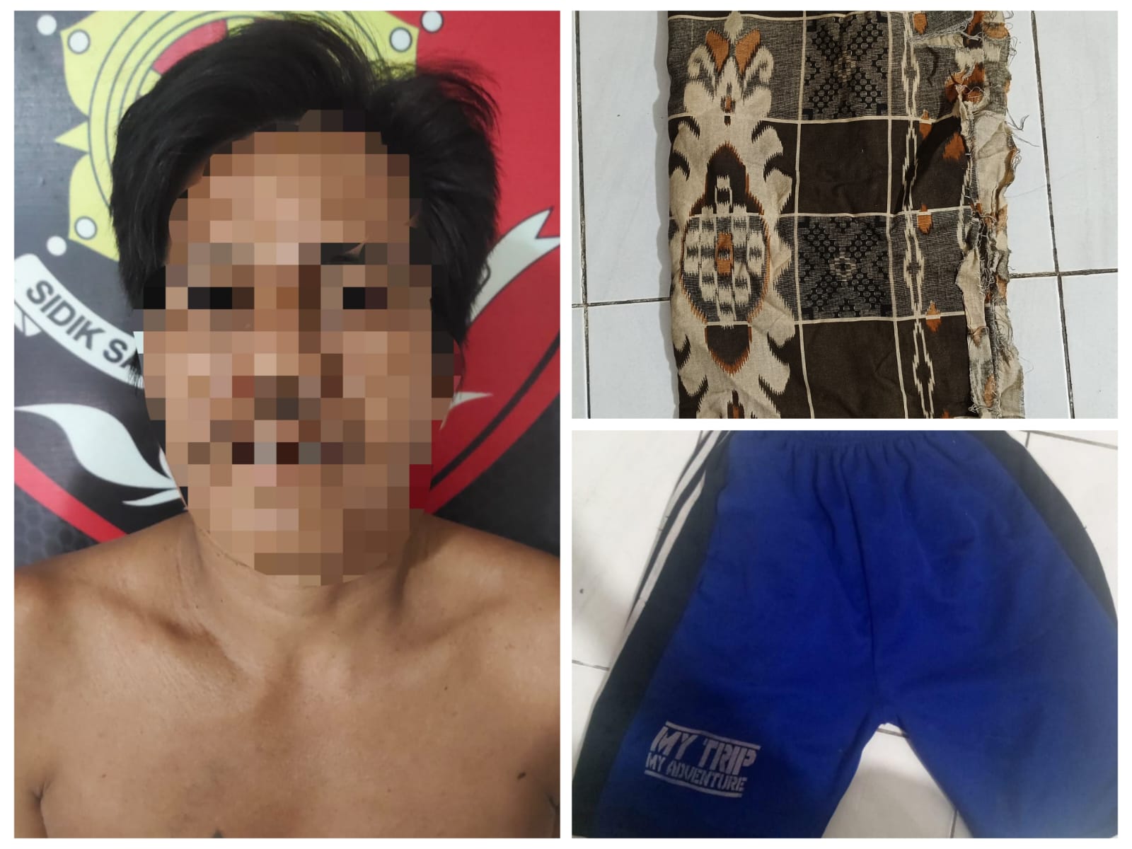 Ket Foto: Residivis Curas berinisial H alias Tadung (44) saat diamankan Resmob Polres Kapuas beserta sejumlah barang bukti. (Foto IST)