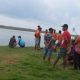 Tim SAR dan warga melakukan pencarian korban tenggelam di Kali Opak Bantul pada Sabtu 28 Maret 2026